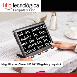 Magnificador Clover HD 10´´ Plegable Con Joystick